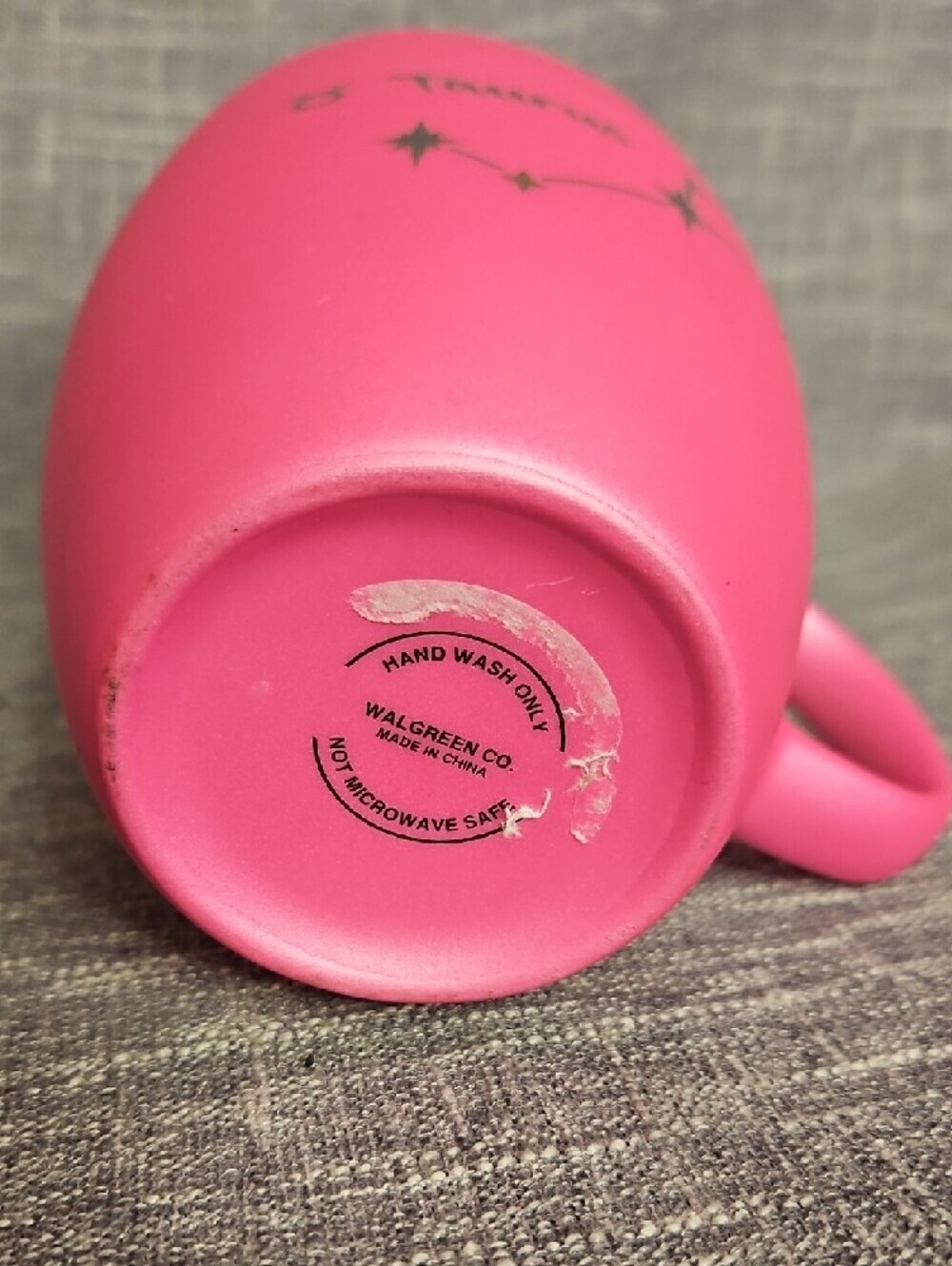 Taurus Constellation Ceramic Mug - Pink - Picture 5 of 7